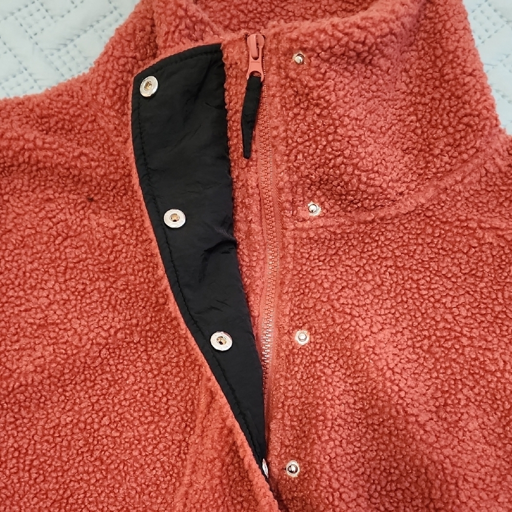 Warm Rust Fleece Pullover - Picture 7 of 9